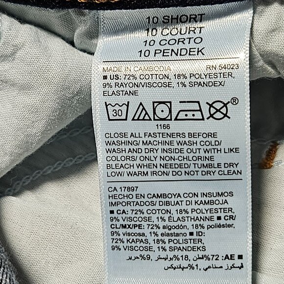 Old Navy Rockstar Skinny Mid Rise Jeans Womens Size 10 Short Dark Wash Denim - Picture 9 of 9